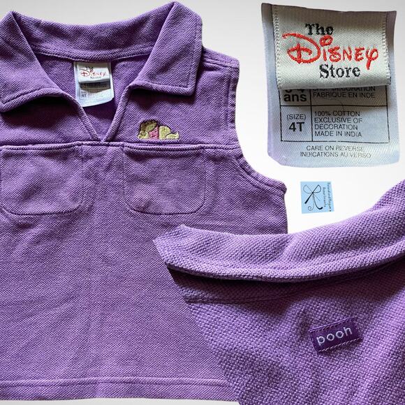 The Disney Store Winnie the Pooh Polo Kids Sz 4T - Picture 1 of 10